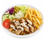 CHICKEN MEAT CHIPS & SALAD